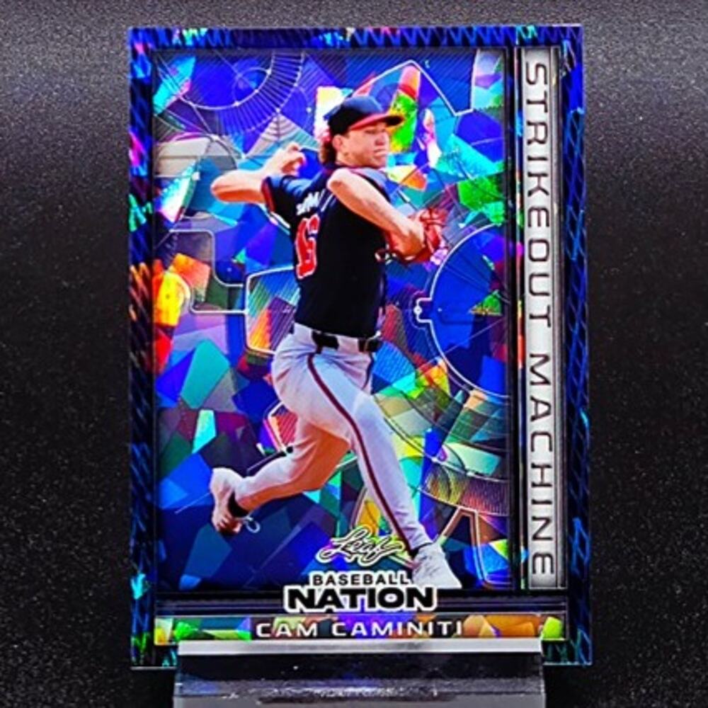 Cam Caminiti /7 Blue Ice Strikeout Machine Refractor Atlanta Braves Top Prospect